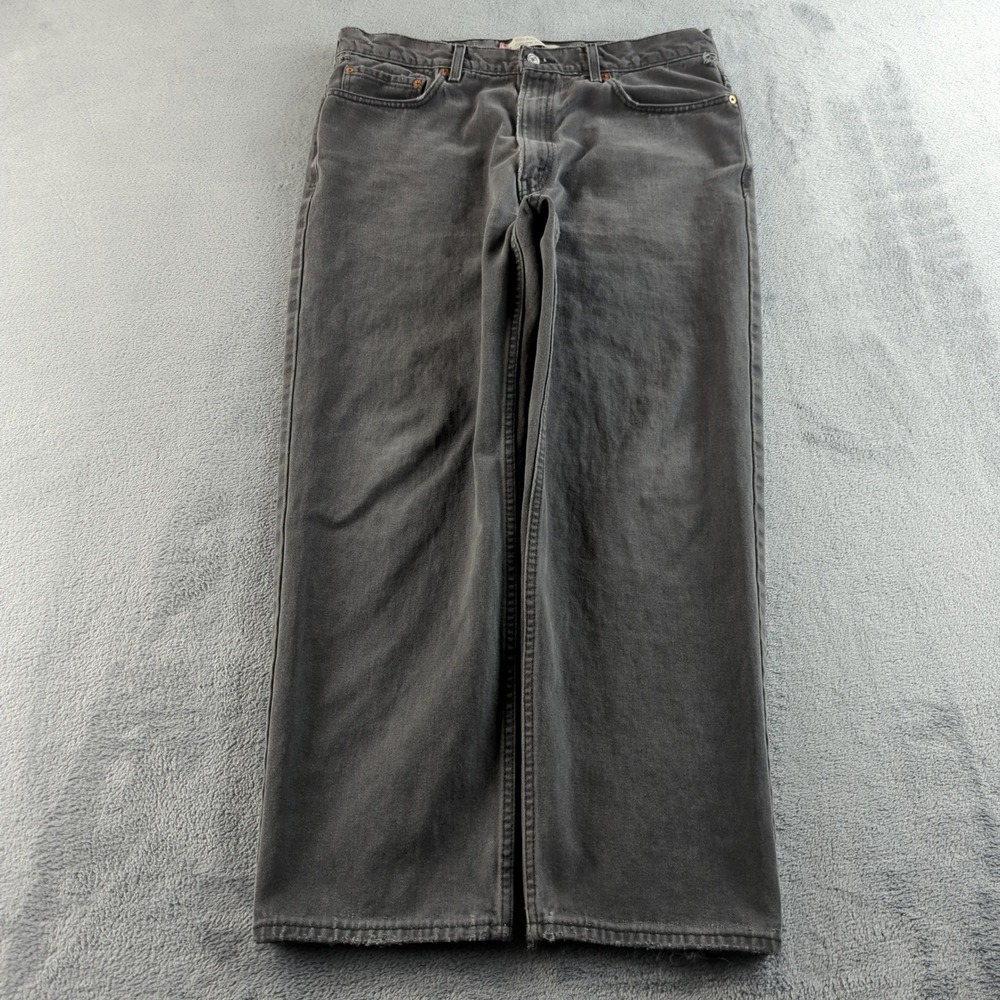Vintage Levis 550 Jeans Mens 38 (Fits 34x29) Black Faded Relaxed Denim Y2K Pants